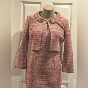 PAULE KA Red and White Tweed Ensemble